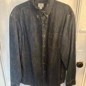 J. Crew Dark Blue Men's Denim Shirt